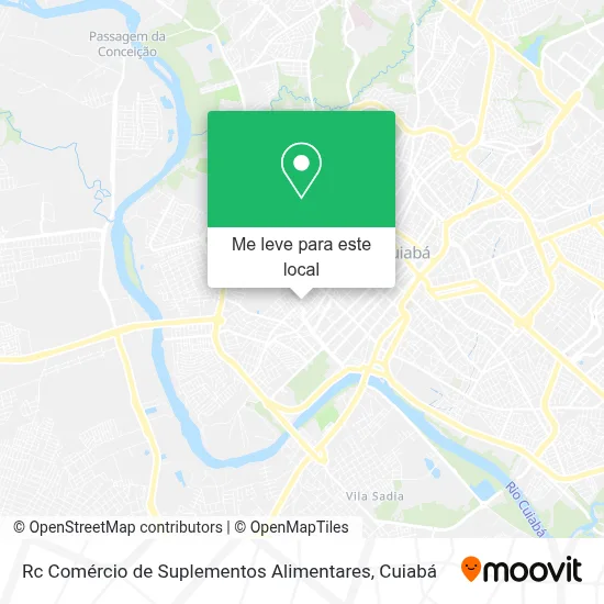 Rc Comércio de Suplementos Alimentares mapa