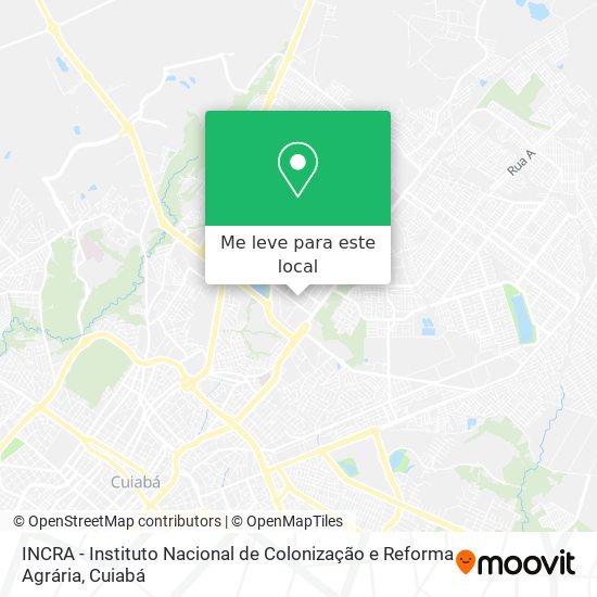 INCRA - Instituto Nacional de Colonização e Reforma Agrária mapa