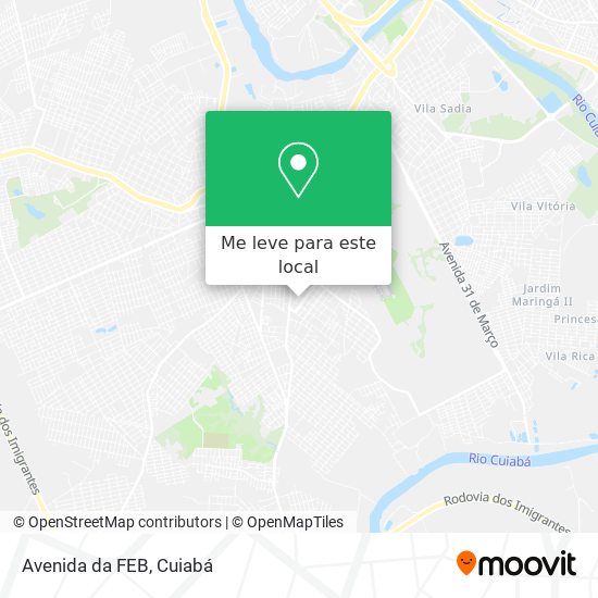 Avenida da FEB mapa