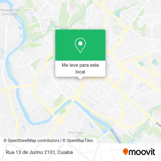 Rua 13 de Junho 2101 mapa
