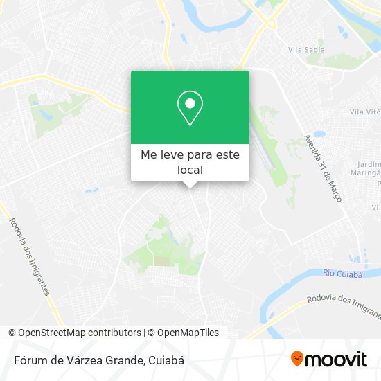Fórum de Várzea Grande mapa