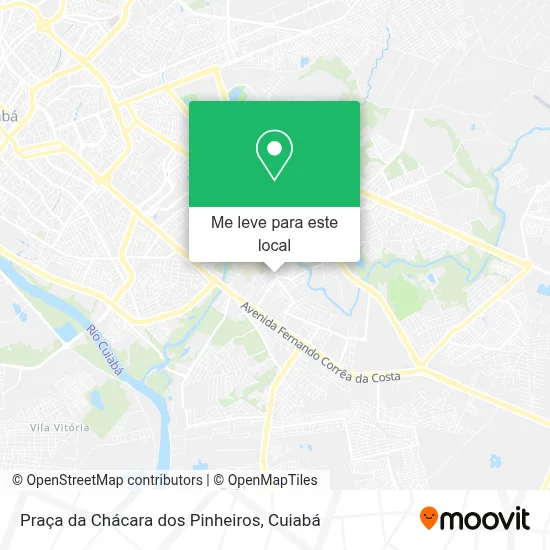 Praça da Chácara dos Pinheiros mapa