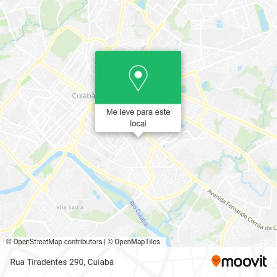 Rua Tiradentes 290 mapa