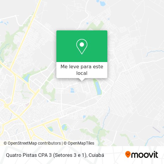 Quatro Pistas CPA 3 (Setores 3 e 1) mapa