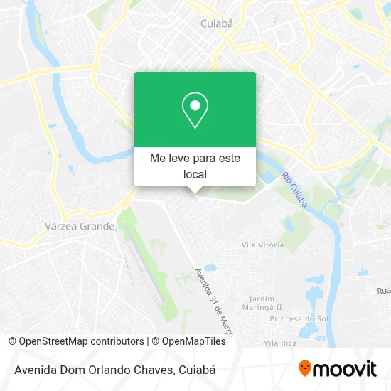 Avenida Dom Orlando Chaves mapa
