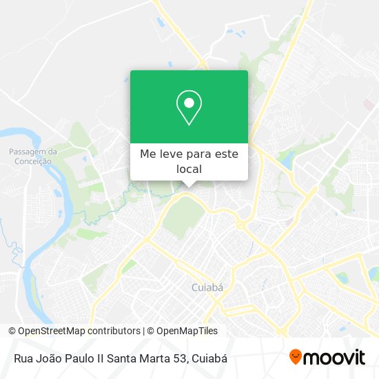Rua João Paulo II Santa Marta 53 mapa