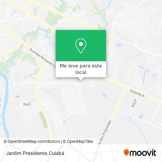 Jardim Presidente mapa