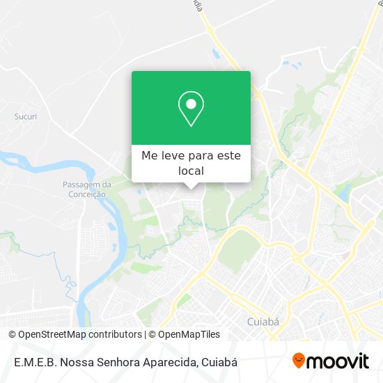 E.M.E.B. Nossa Senhora Aparecida mapa