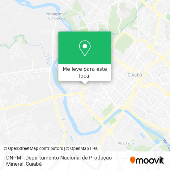 DNPM - Departamento Nacional de Produção Mineral mapa