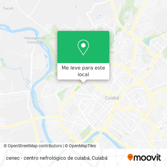 cenec - centro nefrológico de cuiabá mapa
