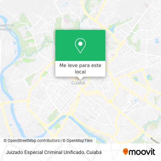 Juizado Especial Criminal Unificado mapa