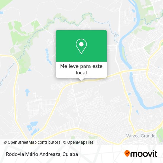 Rodovia Mário Andreaza mapa