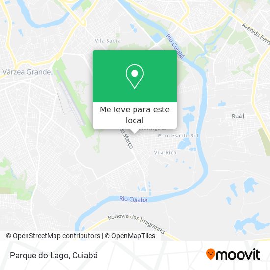 Parque do Lago mapa