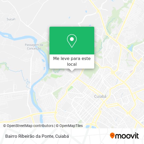 Bairro Ribeirão da Ponte mapa