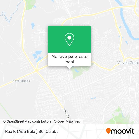 Rua K (Asa Bela ) 80 mapa