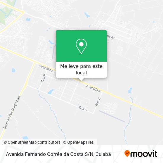 Avenida Fernando Corrêa da Costa S / N mapa