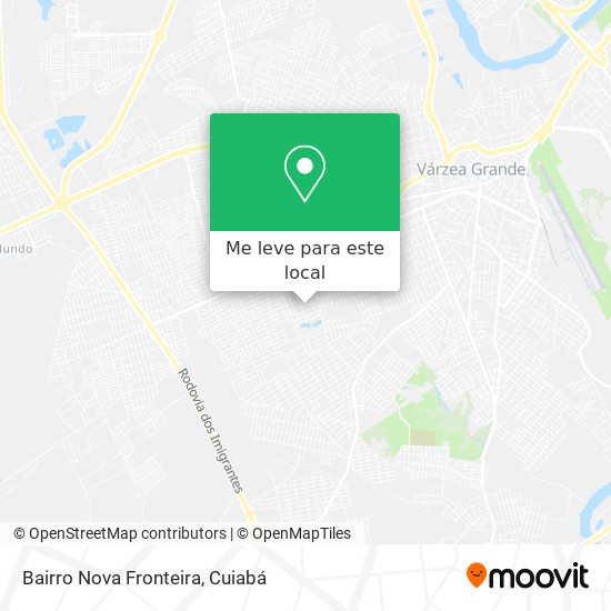 Bairro Nova Fronteira mapa