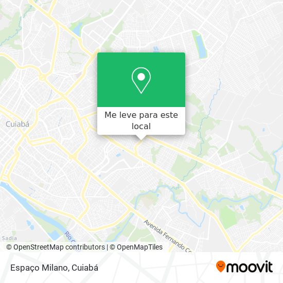 Espaço Milano mapa