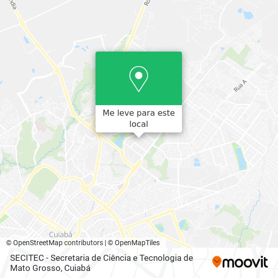 SECITEC - Secretaria de Ciência e Tecnologia de Mato Grosso mapa