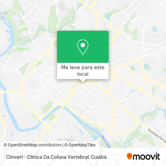Clinvert - Clínica Da Coluna Vertebral mapa