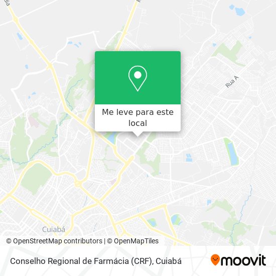 Conselho Regional de Farmácia (CRF) mapa