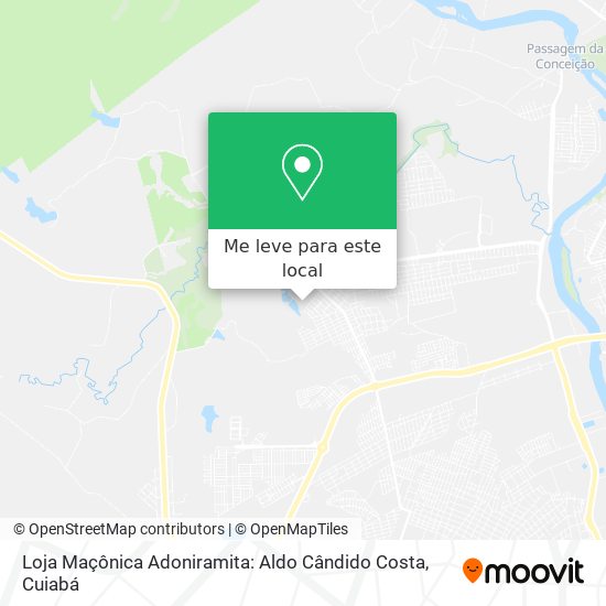 Loja Maçônica Adoniramita: Aldo Cândido Costa mapa