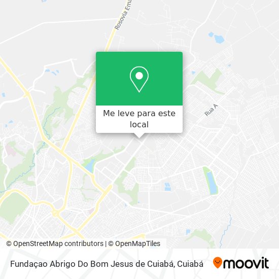Fundaçao Abrigo Do Bom Jesus de Cuiabá mapa