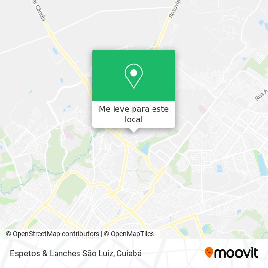 Espetos & Lanches São Luiz mapa