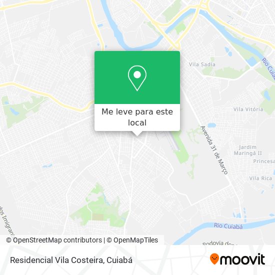 Residencial Vila Costeira mapa