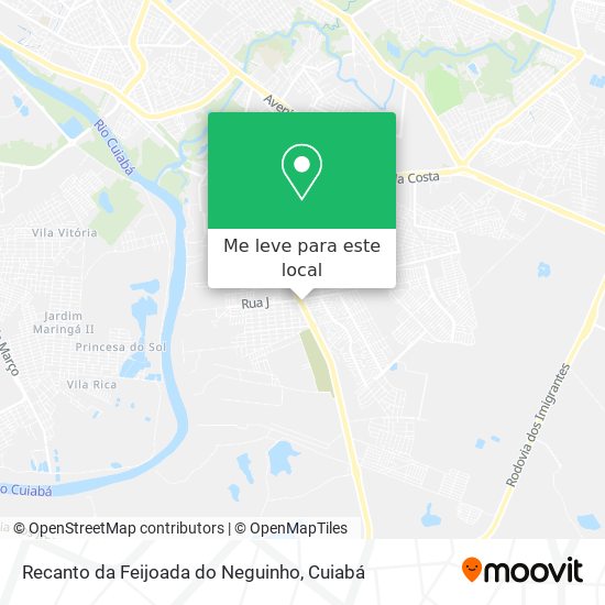 Recanto da Feijoada do Neguinho mapa