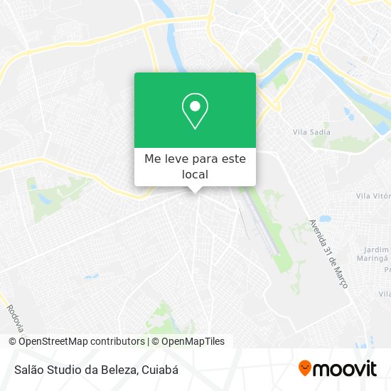 Salão Studio da Beleza mapa