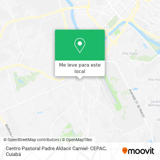 Centro Pastoral Padre Aldacir Carniel- CEPAC mapa