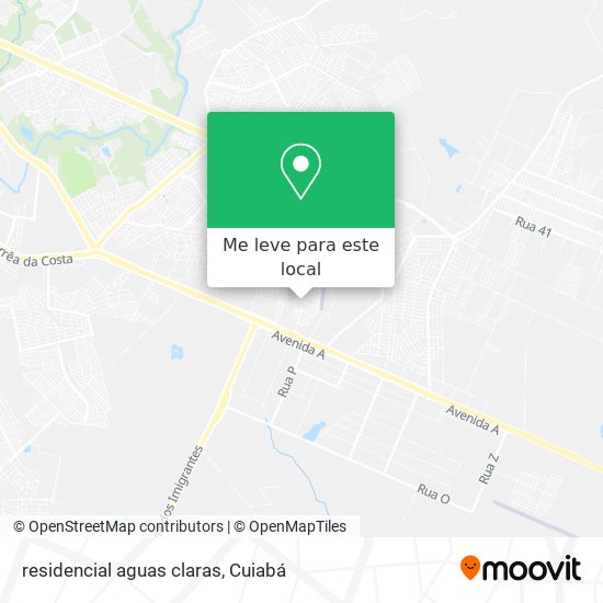 residencial aguas claras mapa