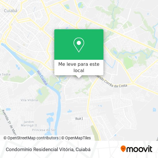 Condomínio Residencial Vitória mapa