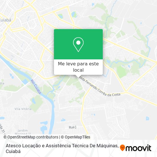 Atesco Locação e Assistência Técnica De Máquinas mapa