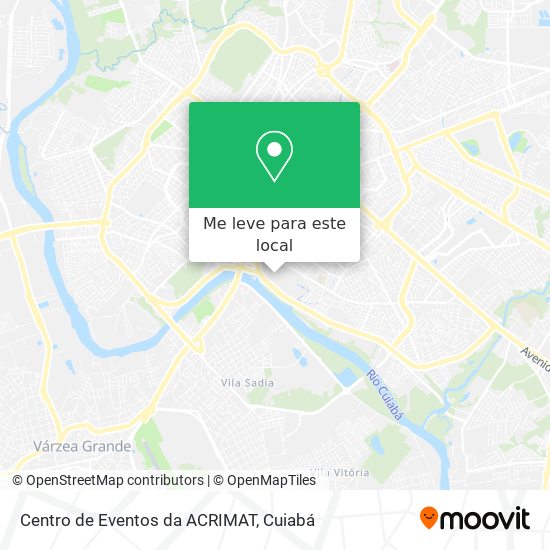 Centro de Eventos da ACRIMAT mapa