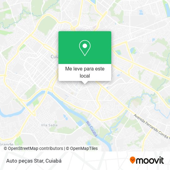 Auto peças Star mapa