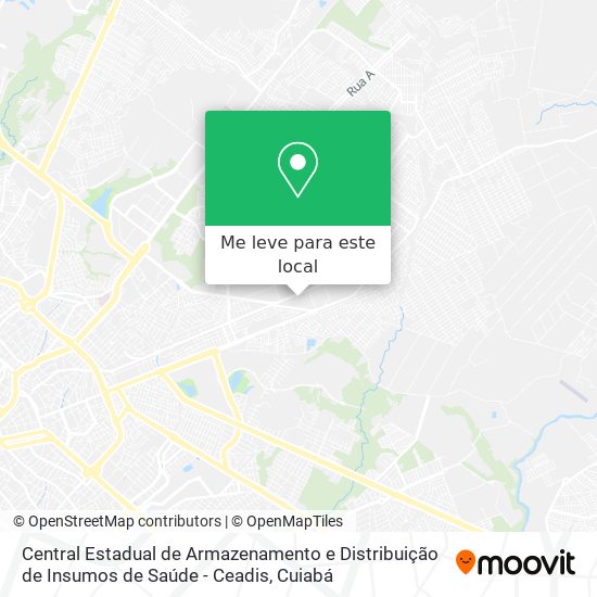 Central Estadual de Armazenamento e Distribuição de Insumos de Saúde - Ceadis mapa