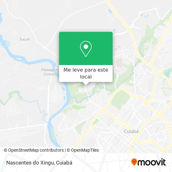 Nascentes do Xingu mapa