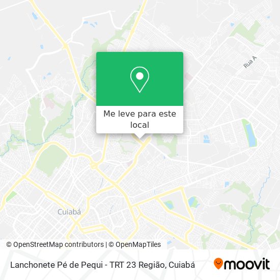 Lanchonete Pé de Pequi - TRT 23 Região mapa