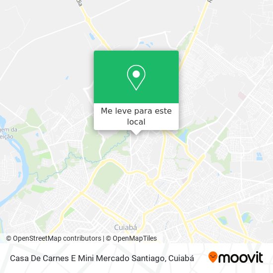 Casa De Carnes E Mini Mercado Santiago mapa