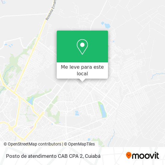 Posto de atendimento CAB CPA 2 mapa