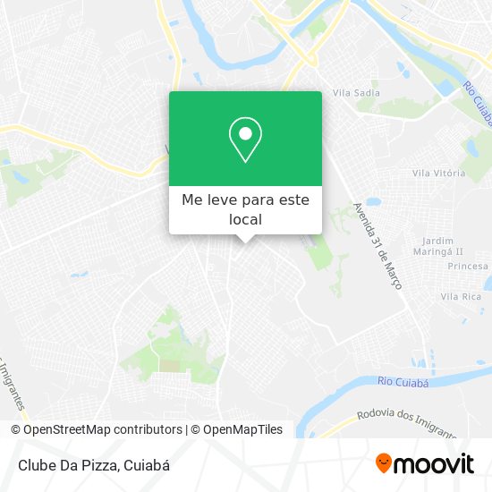Clube Da Pizza mapa