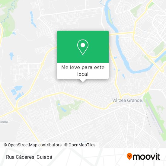 Rua Cáceres mapa