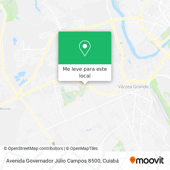 Avenida Governador Júlio Campos 8500 mapa