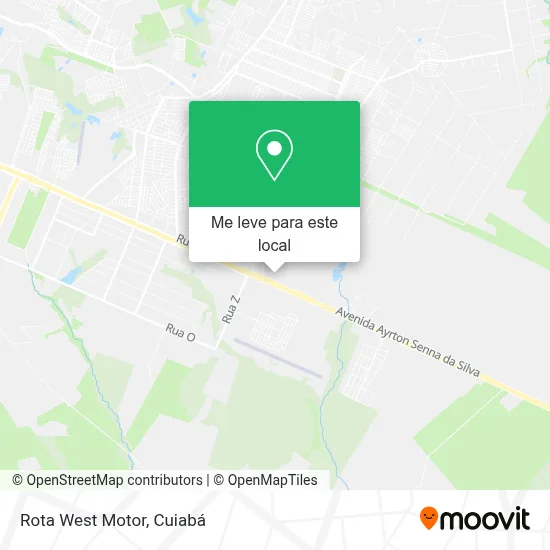 Rota West Motor mapa