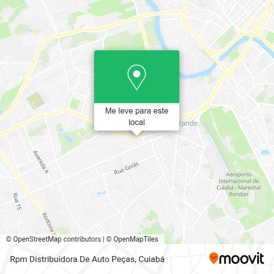 Rpm Distribuidora De Auto Peças mapa