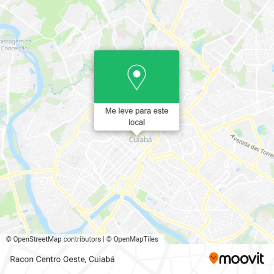 Racon Centro Oeste mapa
