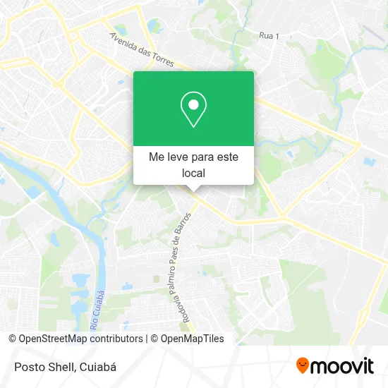 Posto Shell mapa