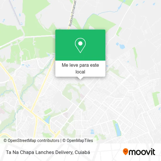 Ta Na Chapa Lanches Delivery mapa